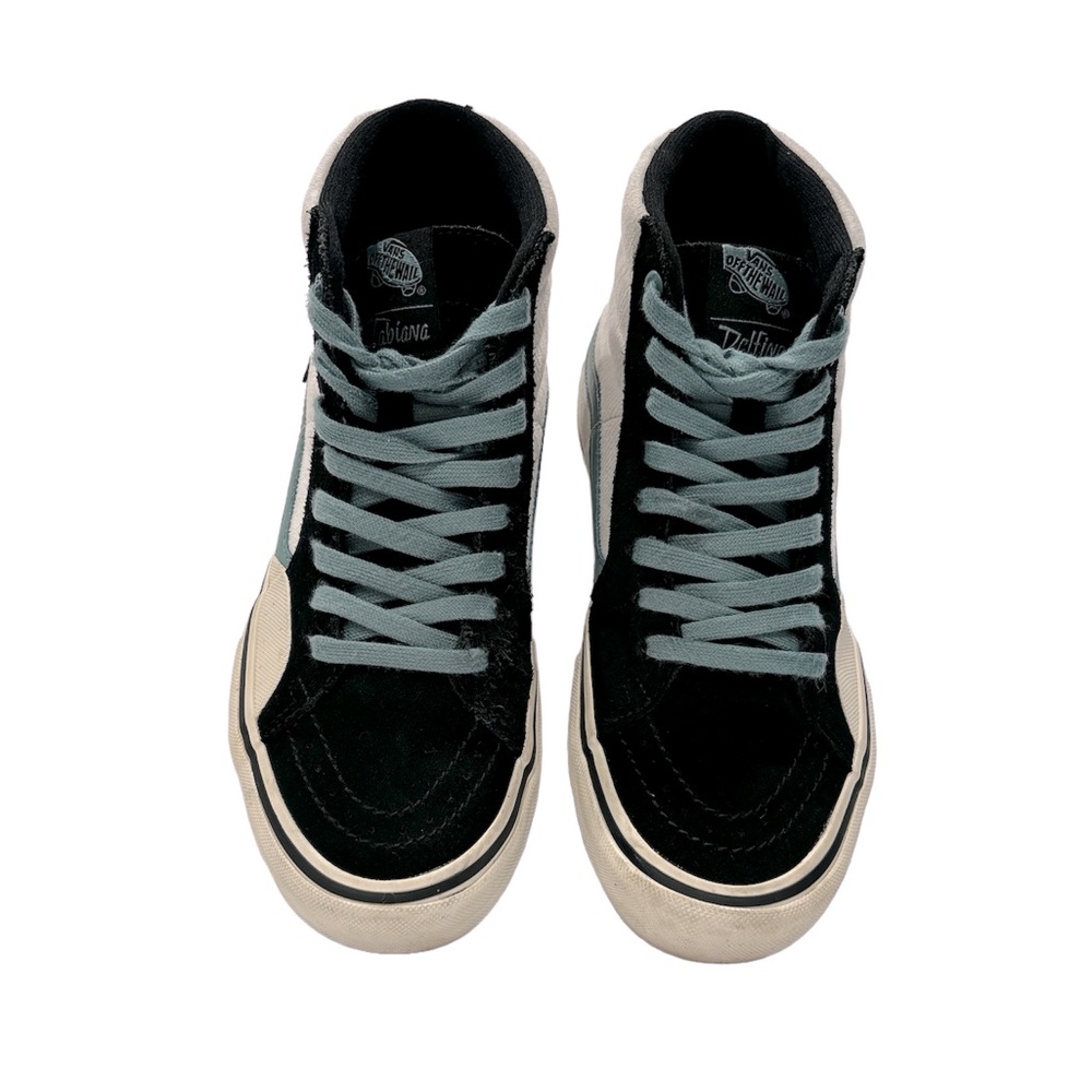 VANS MEN'S FABIANA DELFINO X SK8-HI PRO BLACK OIL BLUE SNEAKERS SIZE 6.5 - Picture 5 of 7
